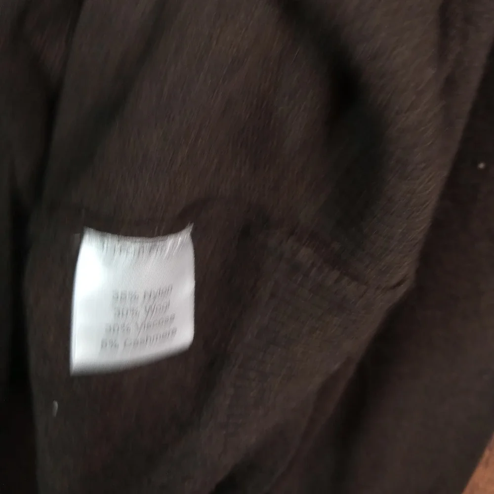 Jos. A. Bank Reserve Mens XXL Brown Wool Cashmere Blend 1/4 Zip Sweater Italy